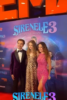 Irina Columbeanu, la lansarea celui de-al treilea film „Sirenele – Legenda Coroanei” foto: Instagram