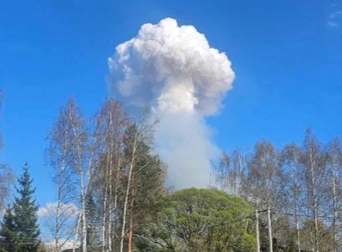 Explozia s-a văzut de departe FOTO: X