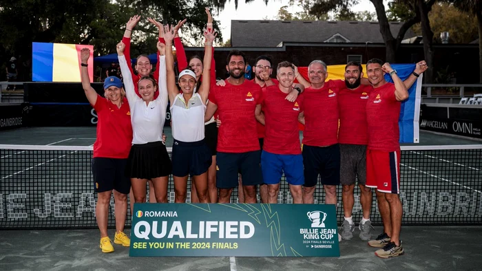 România a sărbătorit la Florida o calificare obținută în premieră. FOTO: X / Billie Jean King Cup