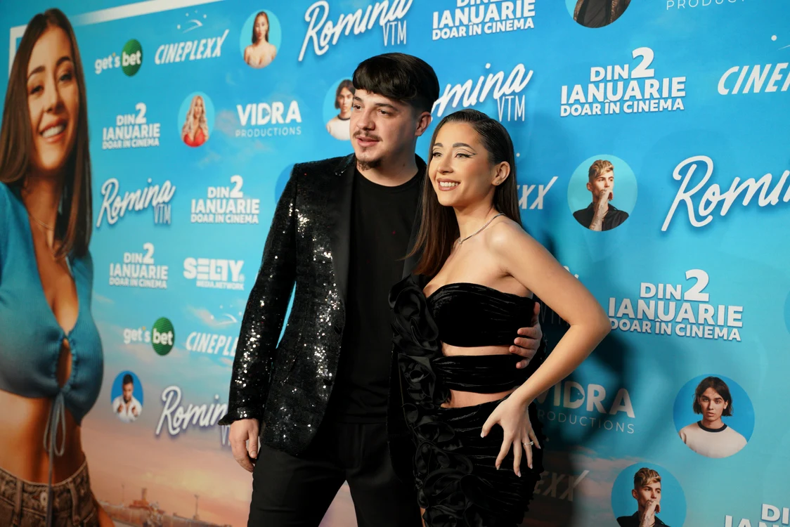 Bogdan de la Ploiești și Nicole Cherry, la avanpremiera „Romina, VTM!“