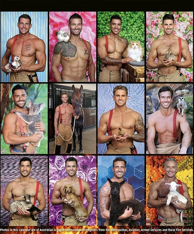 Pompierii australieni revin cu calendarul 2026 FOTO: australianfirefighterscalendar.com