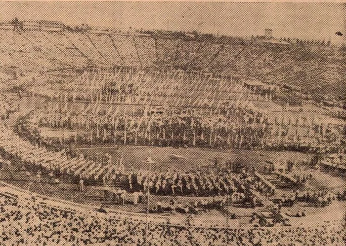 Stadionul 23 August, la inaugurarea din 1953. Foto: Scînteia