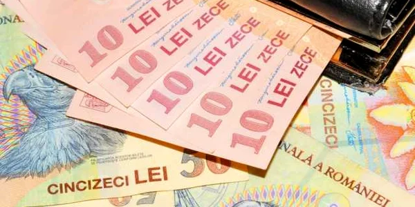 Portofel cu bani - bancnote - lei FOTO Shutterstock 