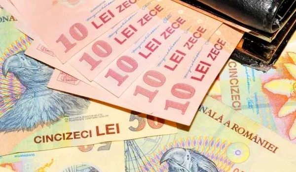 Portofel cu bani - bancnote - lei FOTO Shutterstock 