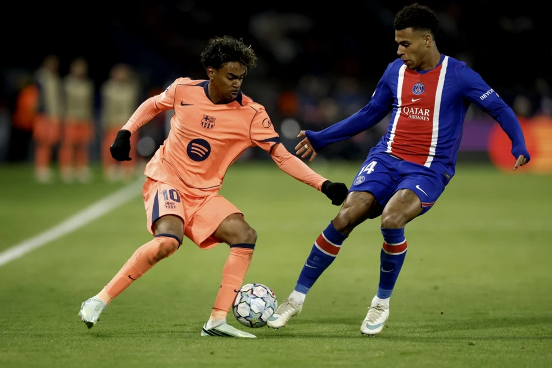 Lamine Yamal și Desire Doue, un duel al fotbaliștilor de mare talent