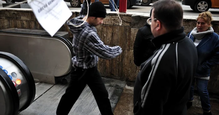 Blocarea metroului şi a transportului de suprafaţă în acelaşi timp ar paraliza complet Capitala. FOTO Mediafax