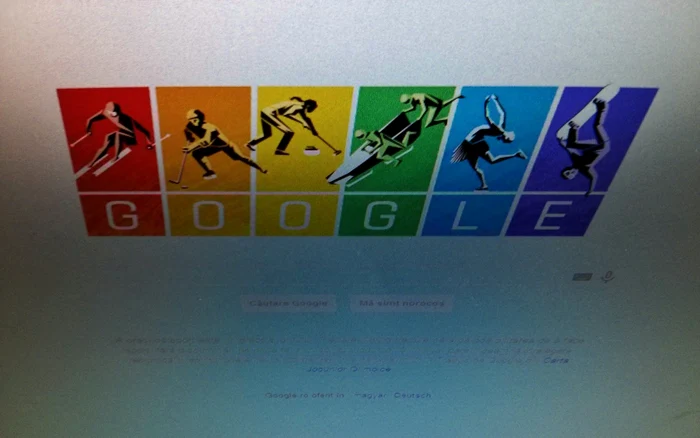 Logo-ul Google în ziua deshiderii Jocurilor Olimpice de la Soci. FOTO Adevărul