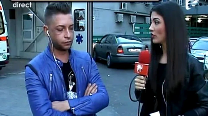 Ovidiu Danci, bătut (captură Antena 1)