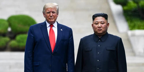 Trump și Kim Jong Un la întâlnirea din 2019 FOTO AFP