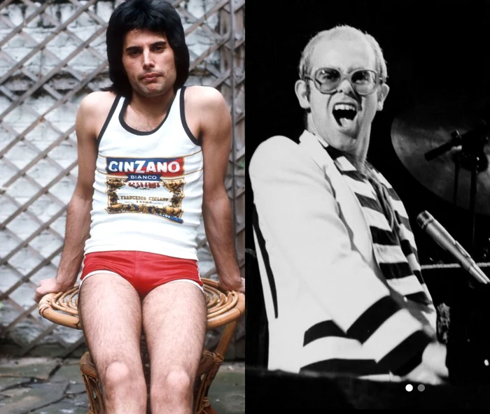 
    Freddie Mercury şi Elton John  