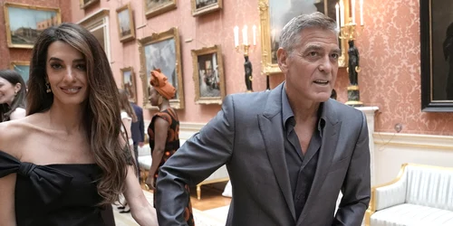 Amal și George Clooney alături de Regele Charles foto profimedia (3) jpg