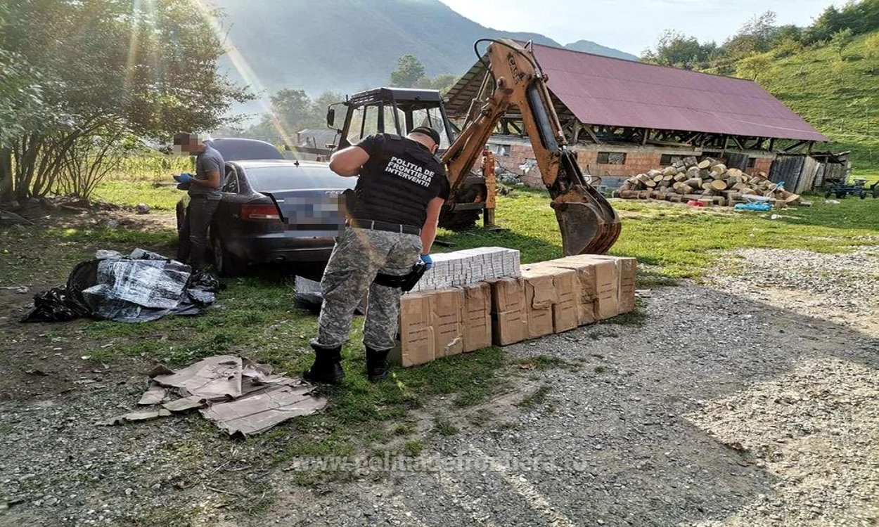 6.500 pachete cu ţigări confiscate în SuceavaFoto: Poliţia de Frontieră