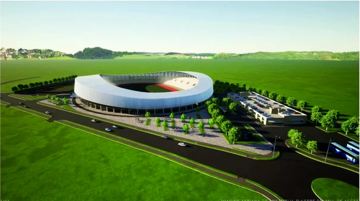 Machetă stadion. FOTO CJD
