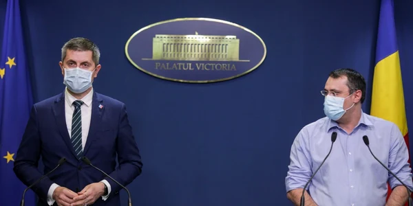 Conferinţă de presă Planul Naţional de Redresare şi Rezilienţă Cristian Ghinea Dan Barna FOTO Inquam Photos / Octav Ganea 