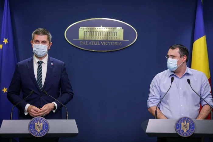 Conferinţă de presă Planul Naţional de Redresare şi Rezilienţă Cristian Ghinea Dan Barna FOTO Inquam Photos / Octav Ganea