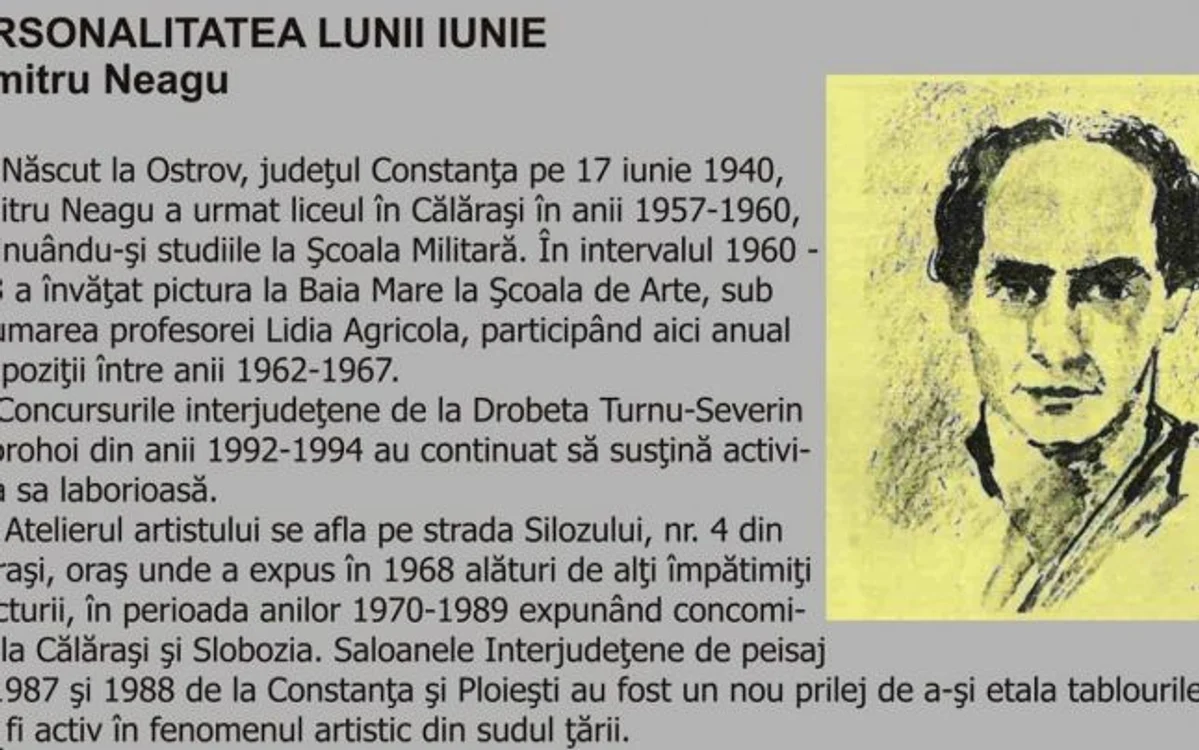 Dumitru Neagu, născut în judeţul Constanţa a făcut carieră la Călăraşi FOTO MDJ