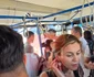 Theo Rose, Anghel Damian și copilul, înghesuiți în autobuz foto: Click!