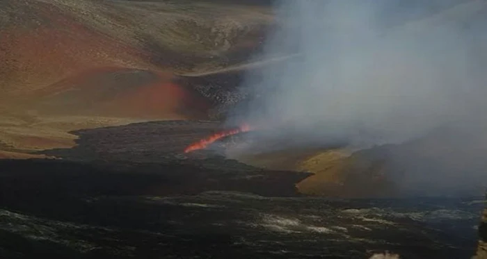 Erupţie în Islanda într o fisură vulcanică în apropiere de Reykjavik foto twitter gisli olafsson