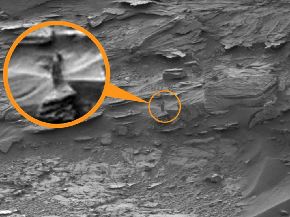 Silueta unei femei a fost surprinsă pe Marte de robotul Curiosity