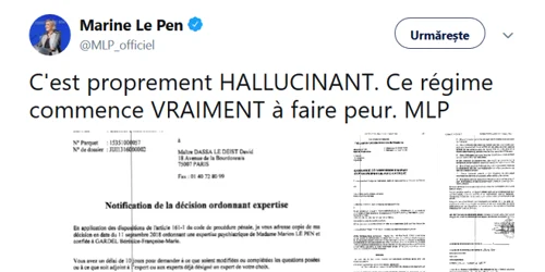 Marine Le Pen Twitter