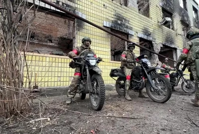 Soldați ruși pe motocicletă FOTO Profimedia jpg