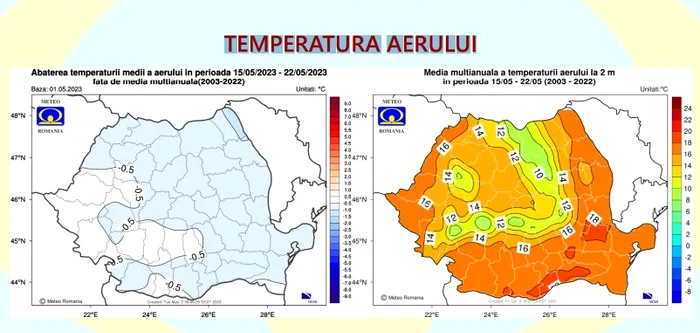 Săptămâna 15 – 22 mai. FOTO ANM