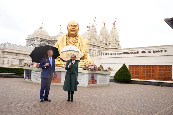 Regele Charles și Regina Camilla au vizitat Templul Neasden pe 29 octombrie 2025, Profimedia (1) jpg