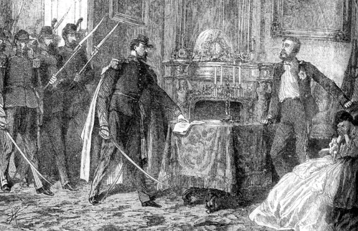 Abdicarea forțată a lui Cuza FOTO Muzeul Național Cotroceni 