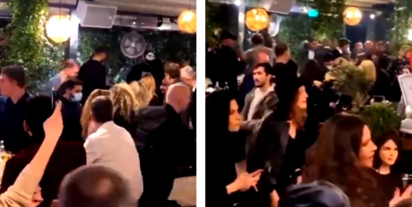 
    Petrecerea a fost oprită de oamenii legiiFoto: Captură Video  
