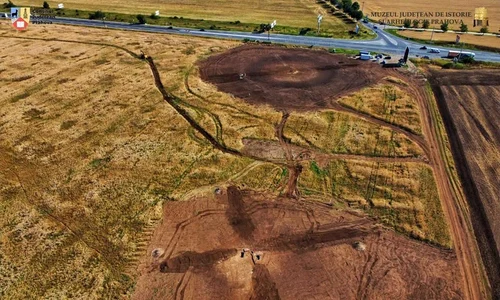 Cercetări arheologice la tumulii din Băicoi (© Muzeul Județean de Istorie și Arheologie Prahova)