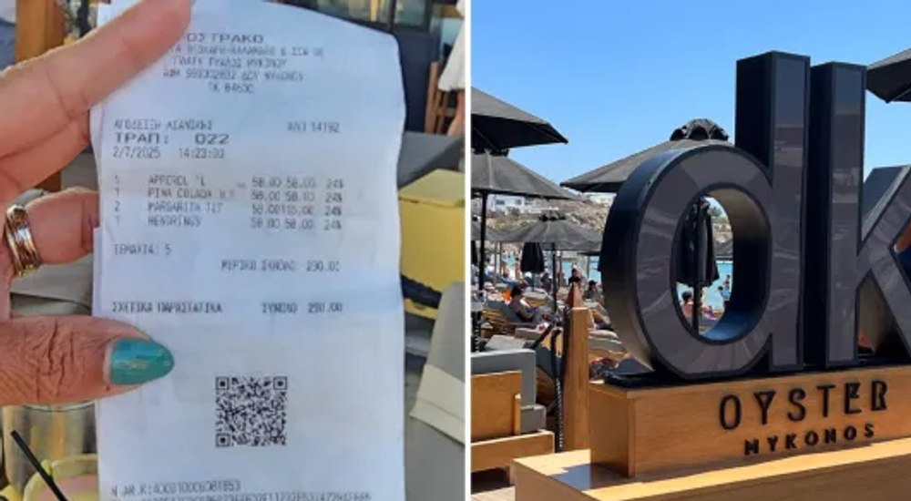  „Cea mai proastă experiență”. Nota de plată primită de un turist la un restaurant de pe o insulă grecească