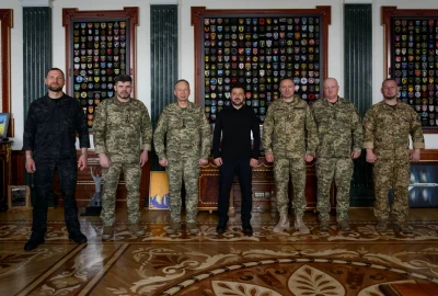 Zelenski schimbari la conducerea armatei Photo by the Presidential Office Press Service telegram webp