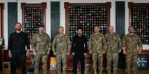 Zelenski schimbari la conducerea armatei Photo by the Presidential Office Press Service telegram webp