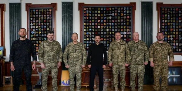 Zelenski schimbari la conducerea armatei Photo by the Presidential Office Press Service telegram webp