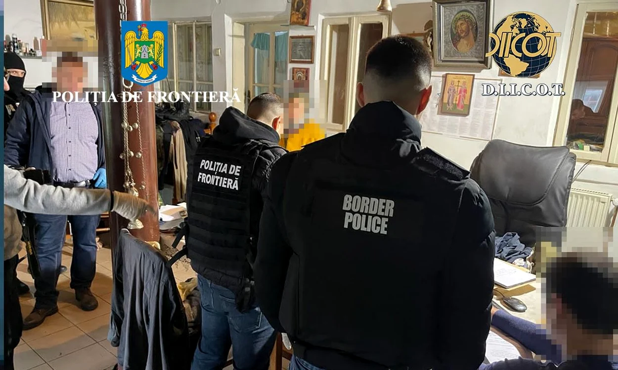 Percheziţii DIICOT în cinci judeţe. FOTO DIICOT