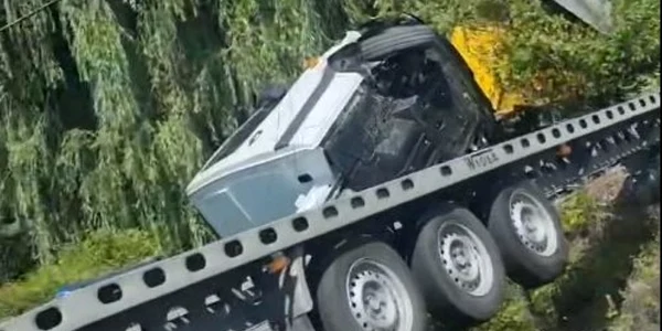 accident Maracineni Arges, captură video