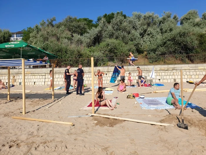 plaja eforie sud politie lucrari foto calin gavrilas