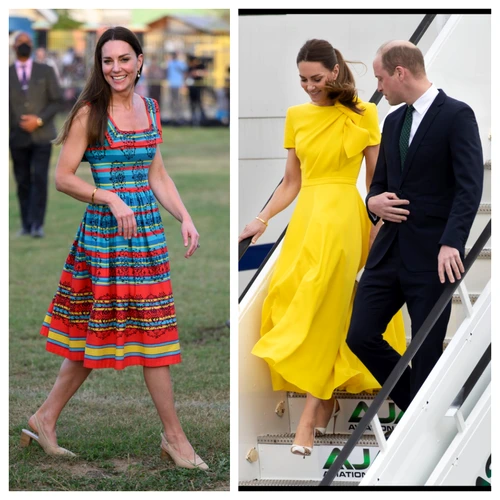 Capillaries orchestra worst Kate Middleton a schimbat două rochii superbe în Jamaica, acolo unde ea şi Prinţul  William îşi continuă turneul din Caraibe