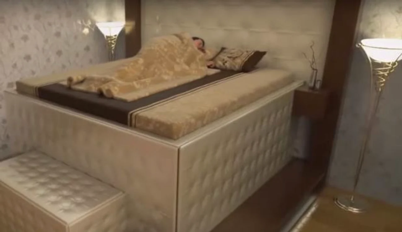 Patul anti-cutremur este confortabil și nu se vede la exterior că este de fapt un seif