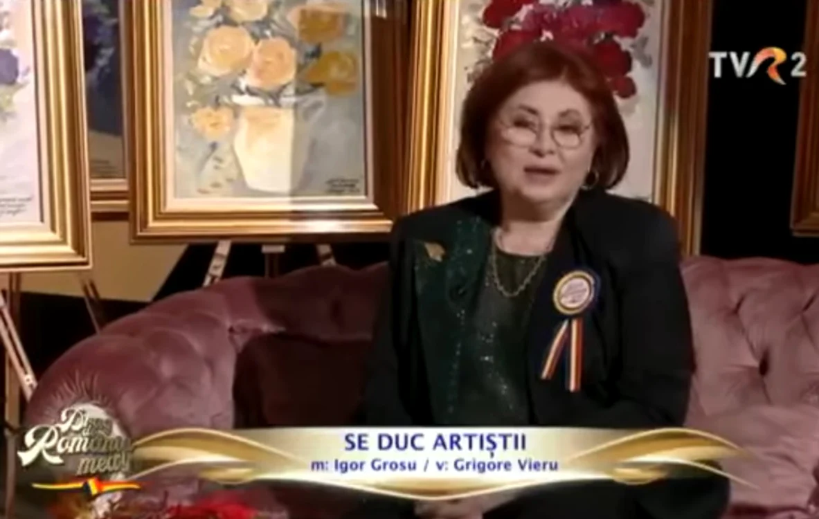 Florina Cercel a recitat poezia „Se duc artiștii”, de Grigore Vieru, în emisiunea lui Fuego de la TVR 2