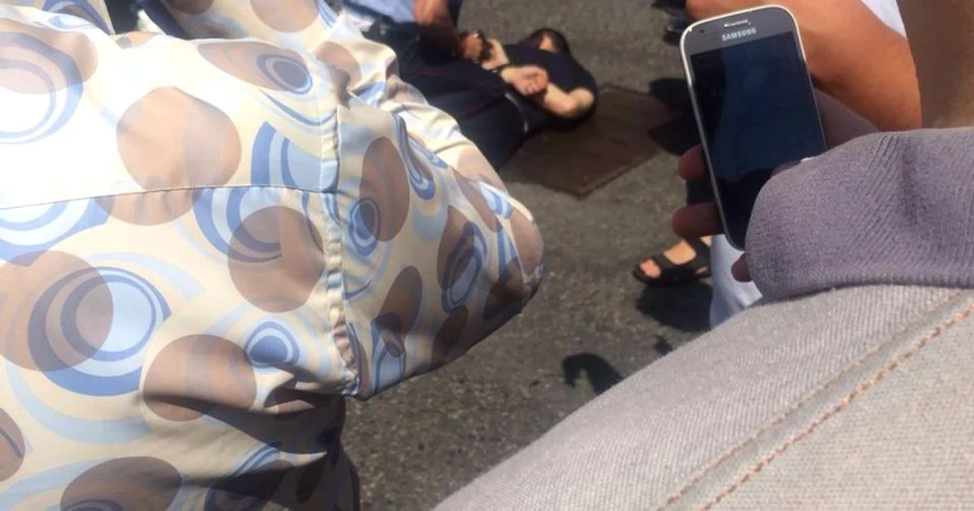 Suspect al atacului de la Alma-Ata reţinut de forţele de ordine FOTO Twitter @koza4koff