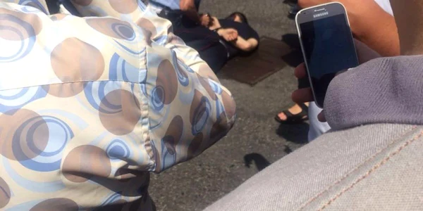 Suspect al atacului de la Alma-Ata reţinut de forţele de ordine FOTO Twitter @koza4koff