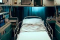 Interno ambulanza incidente 118 lettino ospedale ferito (foto Bing AI) jpg