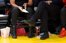 Celebrities At The Los Angeles Lakers Game jpeg