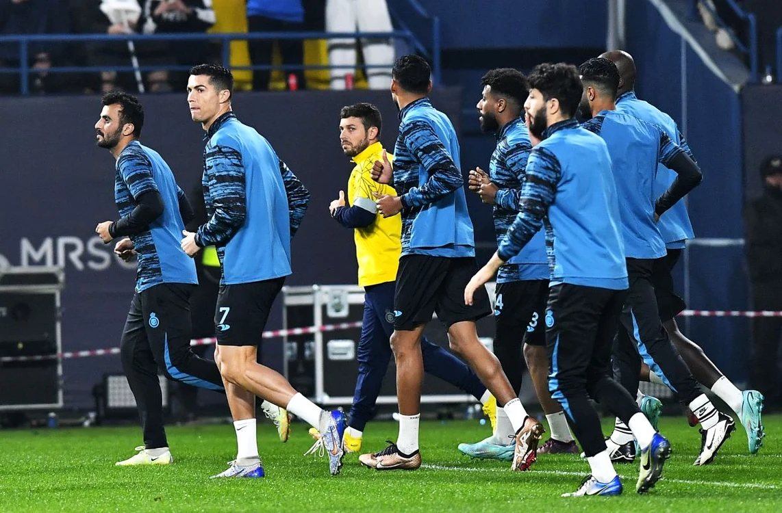 Cristiano Ronaldo deja se antrenează alături de noii săi coechipieri. Foto Al Nassr