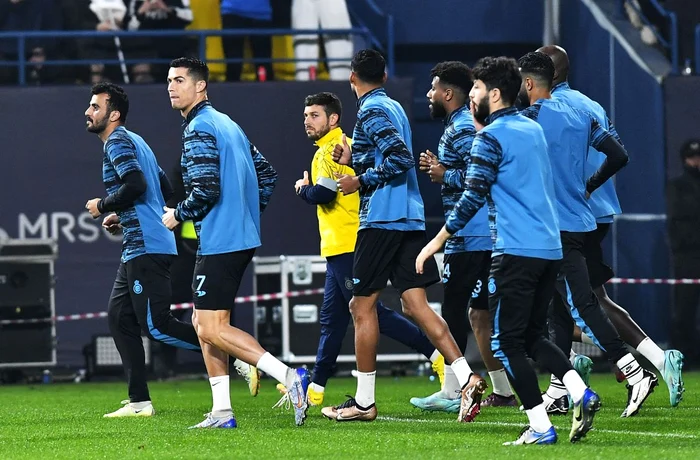 Cristiano Ronaldo deja se antrenează alături de noii săi coechipieri. Foto Al Nassr