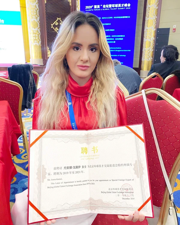 Ioana Gomoi, premiată în China