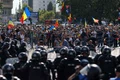 Ciocniri violente între forțele de ordine, fermieri și reprezentanți ai mișcărilor suveraniste, în București. FOTO Inquam Photos / George Călin