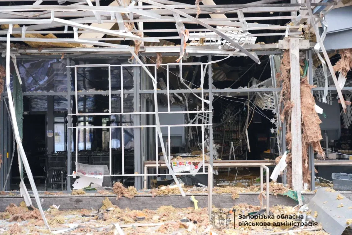 Atac în Zaporojie FOTO Administrația militară regională Zaporojie