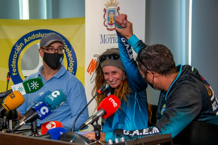 Beatriz Flamini a stat 500 de zile într-o peșteră. FOTO EPA-EFE